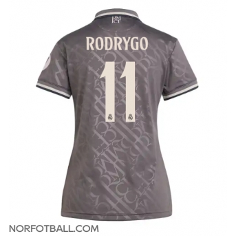 Billige Fotballdrakt Real Madrid Rodrygo Goes #11 Replika Tredjedrakt Dame 2024-25 Kortermet
